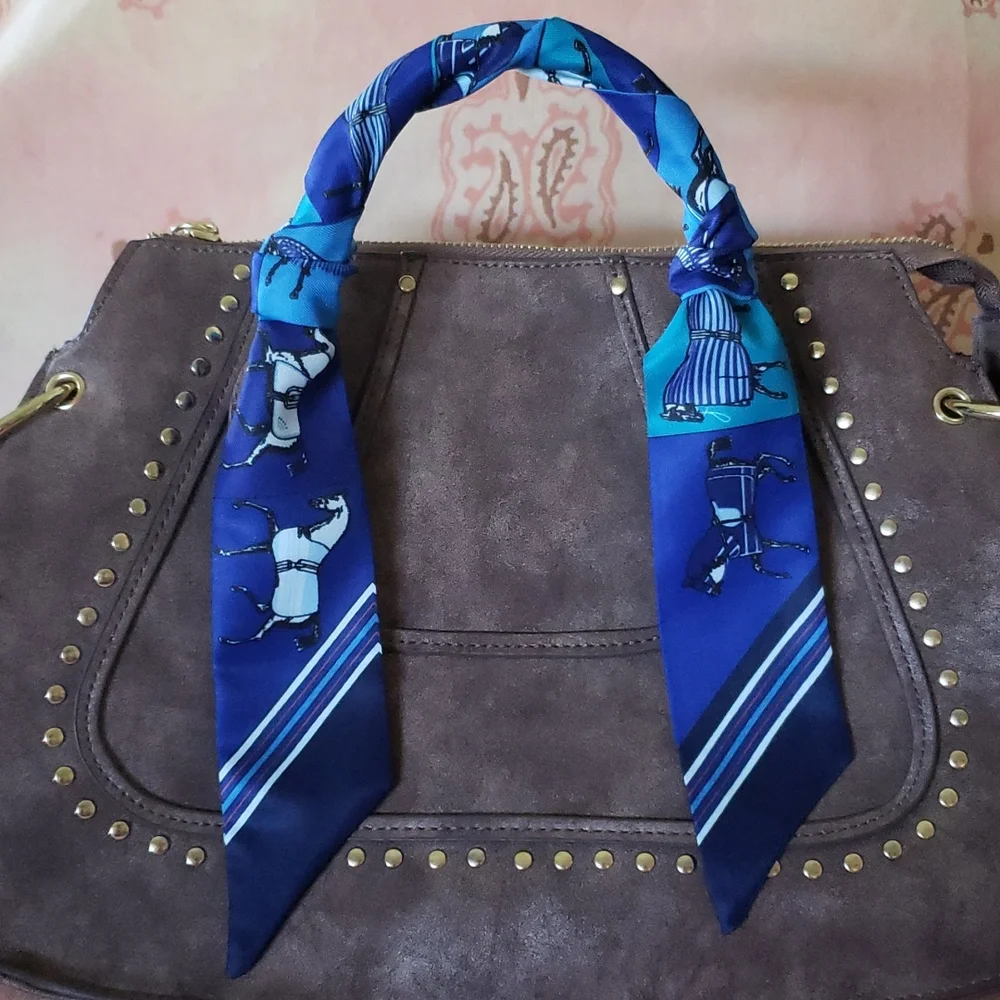 * Show Horse Skinny Scarf Horse Purse Scarf Horse Purse Ribbon aqha nrha Caballo - Picture 1 of 8